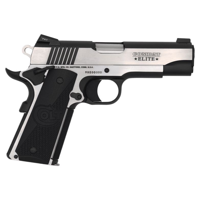Colt 1911 Combat Elite Commander .45 ACP 4.25" National Match Bbl Series 80 SS Elite Two Tone Pistol O4080CE