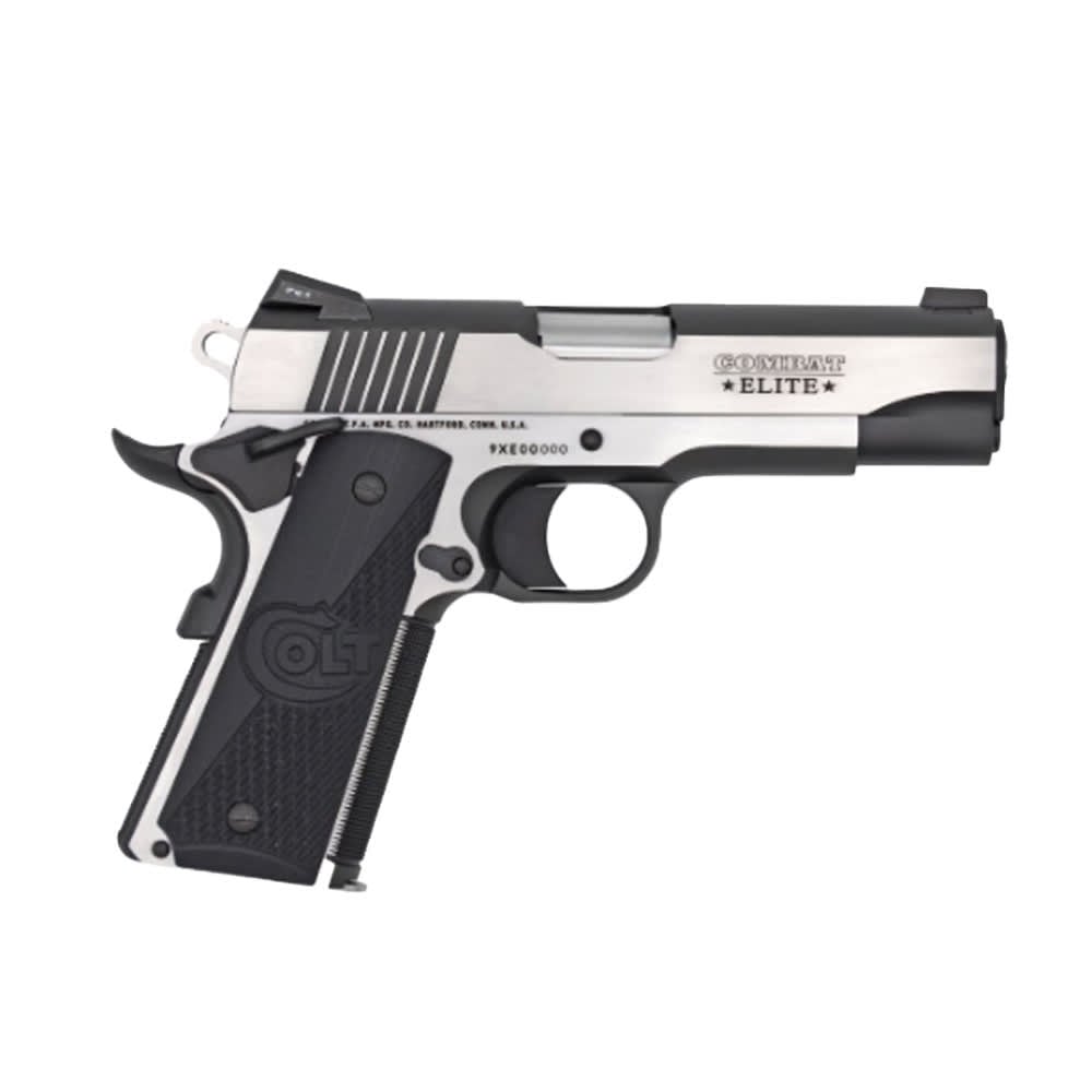 Colt 1911 Combat Elite Commander 9mm 4.25" National Match Bbl Series 80 SS Elite Two Tone Pistol O4082CE