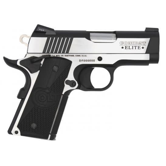 Colt 1911 Combat Elite Defender .45ACP 3" Bbl Series 80 SS Two Tone Pistol O7080CE