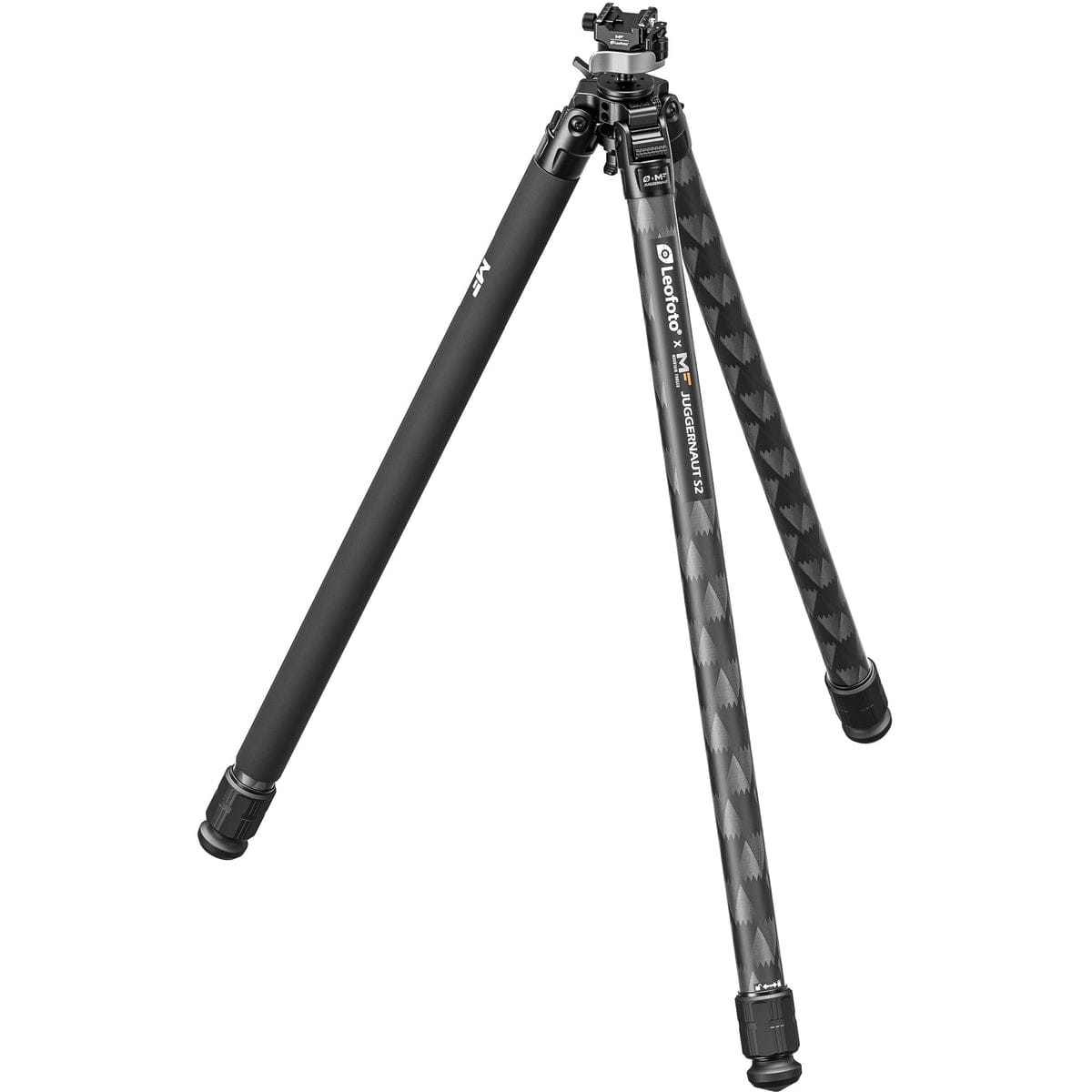 Leofoto Juggernaut S2 Tripod 2-Section Non-Inverted Legs w/ Head, Center Column , 5-Inch Foot Spikes, 120 lbs Capacity Juggernaut-S2