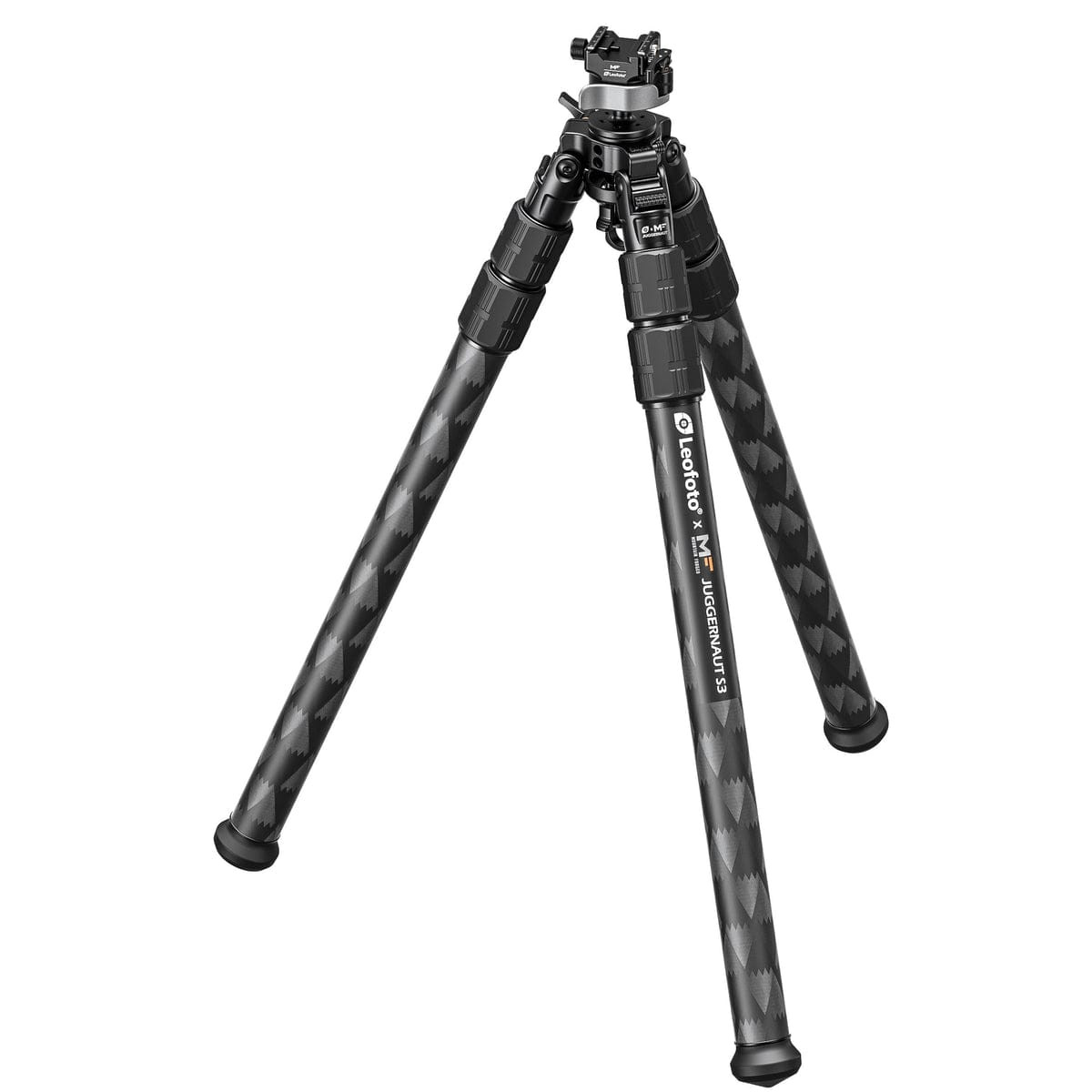 Leofoto Juggernaut S3 Tripod 3-Section Inverted Legs w/ 5-Inch Foot Spikes, 120lbs Capacity (Tripod Only) Juggernaut-S3-Tripod-Only