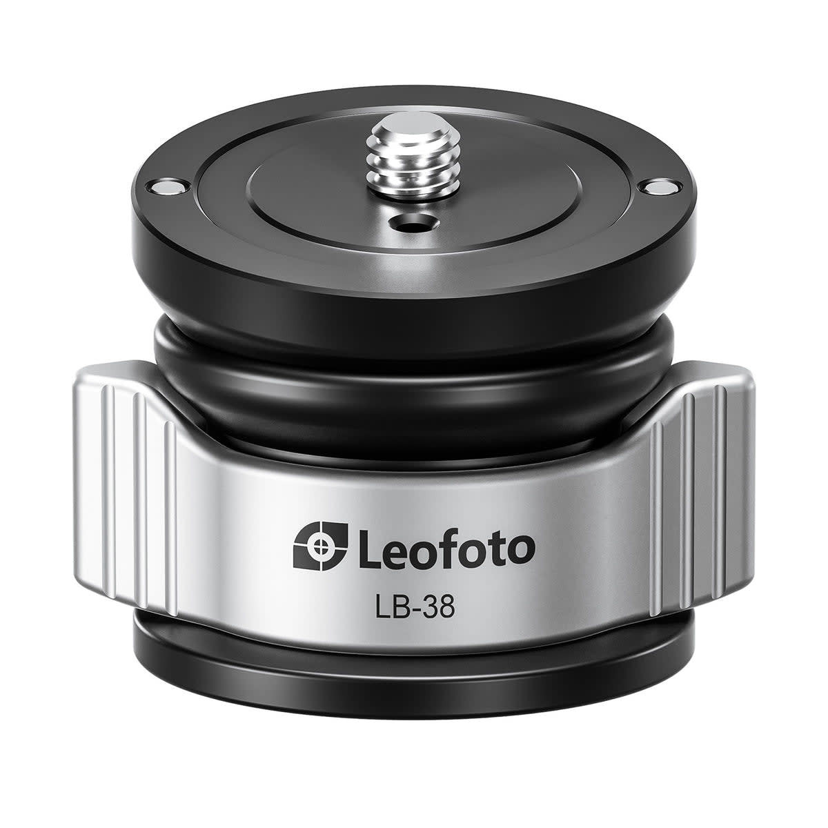 Leofoto Mini Leveling Half-Ball Base for Leofoto Tripods 3/8" and 1/4" Screw Holes 10-Degree Adjustment 6.6lbs Capacity LB-38
