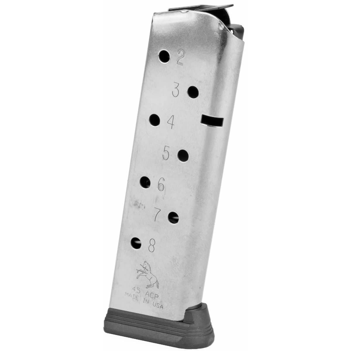 Colt Government/Commander .45 ACP 8rd SS 1911 Magazine w/Bumper (Retail Packaged) SP300555-RP