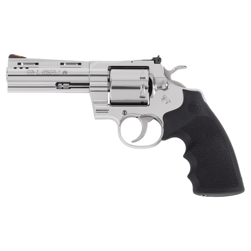 Colt Grizzly .357 Magnum 3" Ported Bbl Unfluted Cylinder Red Ramp Front/Adjustable Rear Sight 6rd Cap Rubber Grip SS Revolver GRIZZLY-SP3RTS