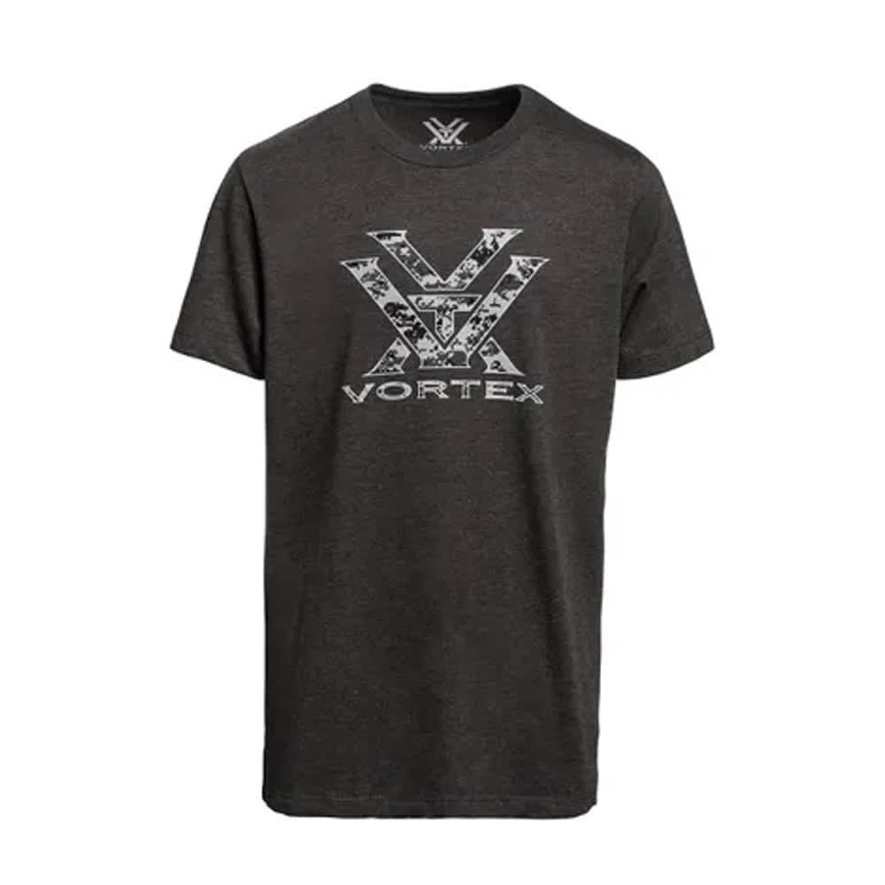 Vortex Optics Camo Core Logo SS T-Shirt Charcoal Heather Youth Size S 126-11-CHHS