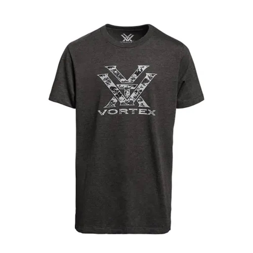 Vortex Optics Camo Core Logo SS T-Shirt Charcoal Heather Youth Size XL 126-11-CHHXL