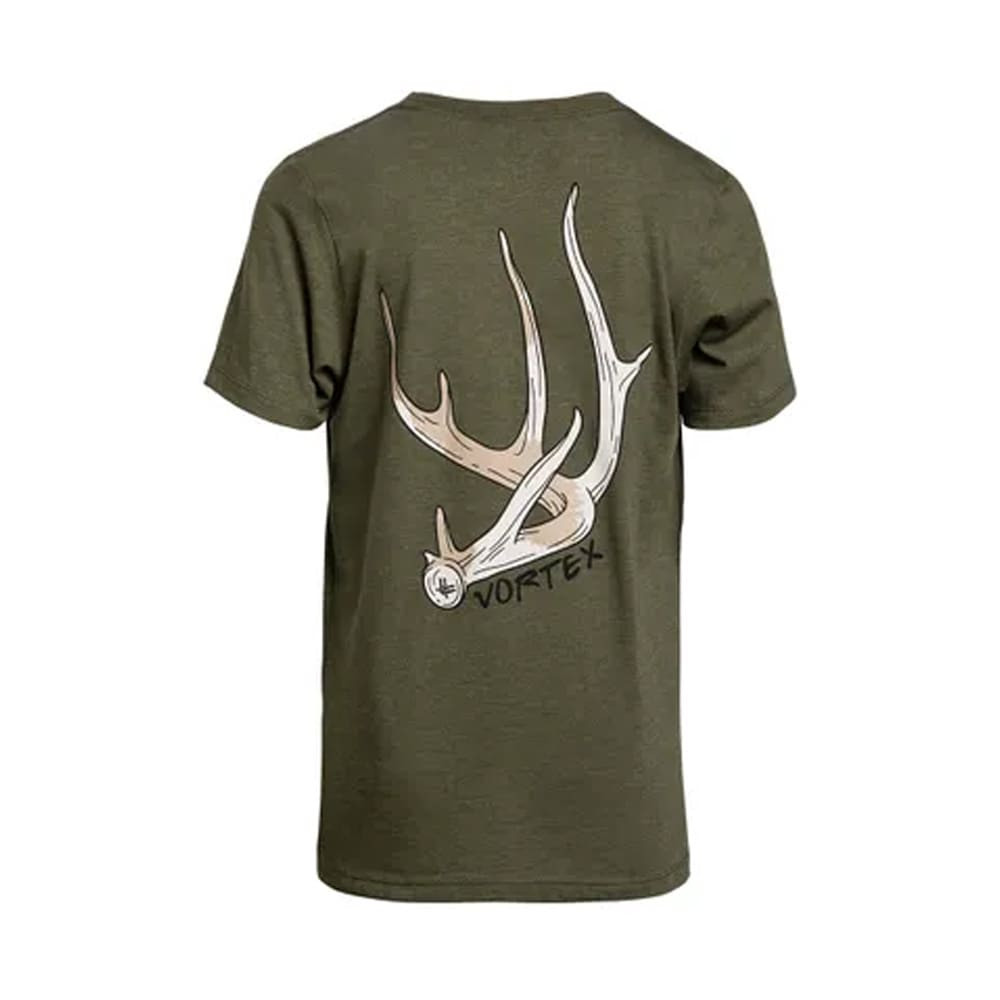 Vortex Optics Shed Seeker SS T-Shirt Olive Heather Youth Size L 126-12-OLHL