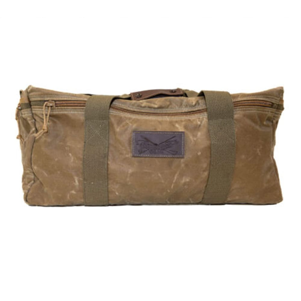 Armageddon Gear Medium Duffle Bag Tan Double Waxed Canvas w/ Exterior Pockets and Shoulder Strap AGH0117-TN