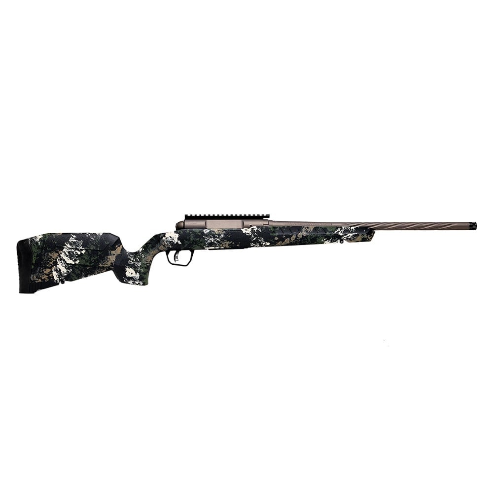 Savage Arms Axis 2 PRO .243 Win 20" (50.8 cm) 1:9.25" Bbl 4rd Synth Gun Metal Bronze/Forest SP Camo LH Full Bolt Action Rifle 32364