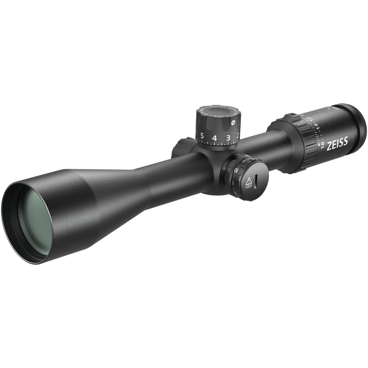 Zeiss V3 6-18x50mm 30mm .25 MOA SHRi Illum Reticle (#87) Adj Parallax 25yds Ext Elev Capped Wind Riflescope w/Ballistic Stop 522752-9987-070