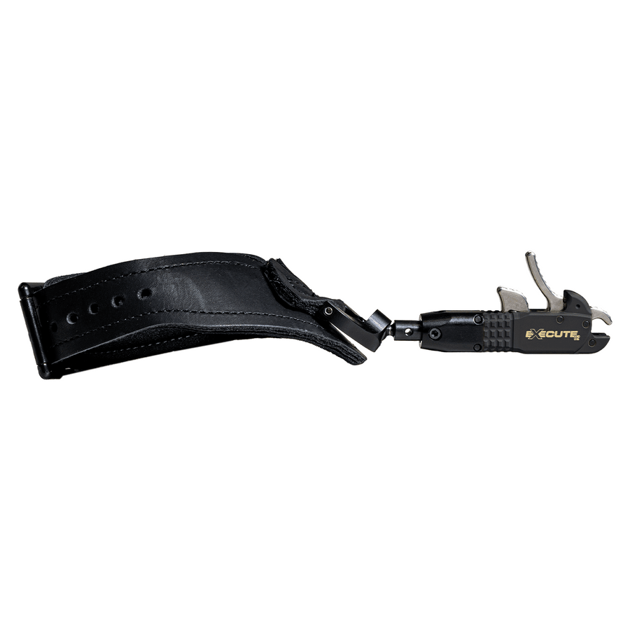 T.R.U. Ball Archery eXecute V2 CK GS Globo Swivel Buckle Strap Midnight Cerakote Large Wrist Strap Release T2GB-MD-L
