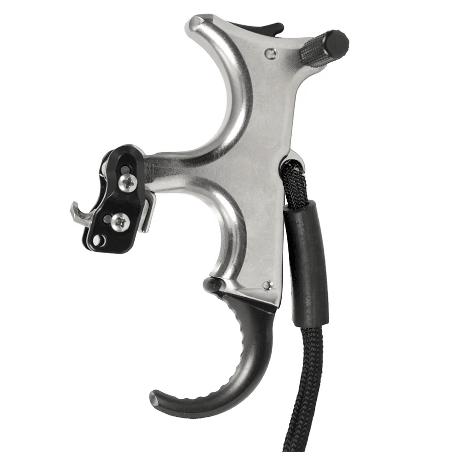 T.R.U. Ball Archery Sweet Spot Pro Flex 3 Finger Aluminum/Brass QuickSilver Handle Release 2SPF-QS