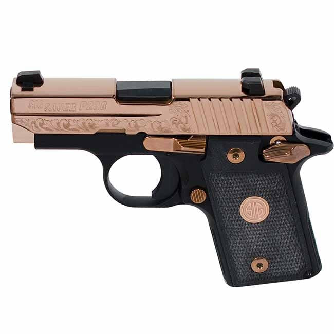 Sig Sauer P238 Rose Gold Engraved
