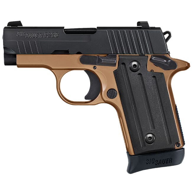 Sig Sauer P238 Copperhead .380 ACP 2.7" Nitron and Coyote (1) 7rd Mag Micro-Compact Handgun 238-380-RT-CH