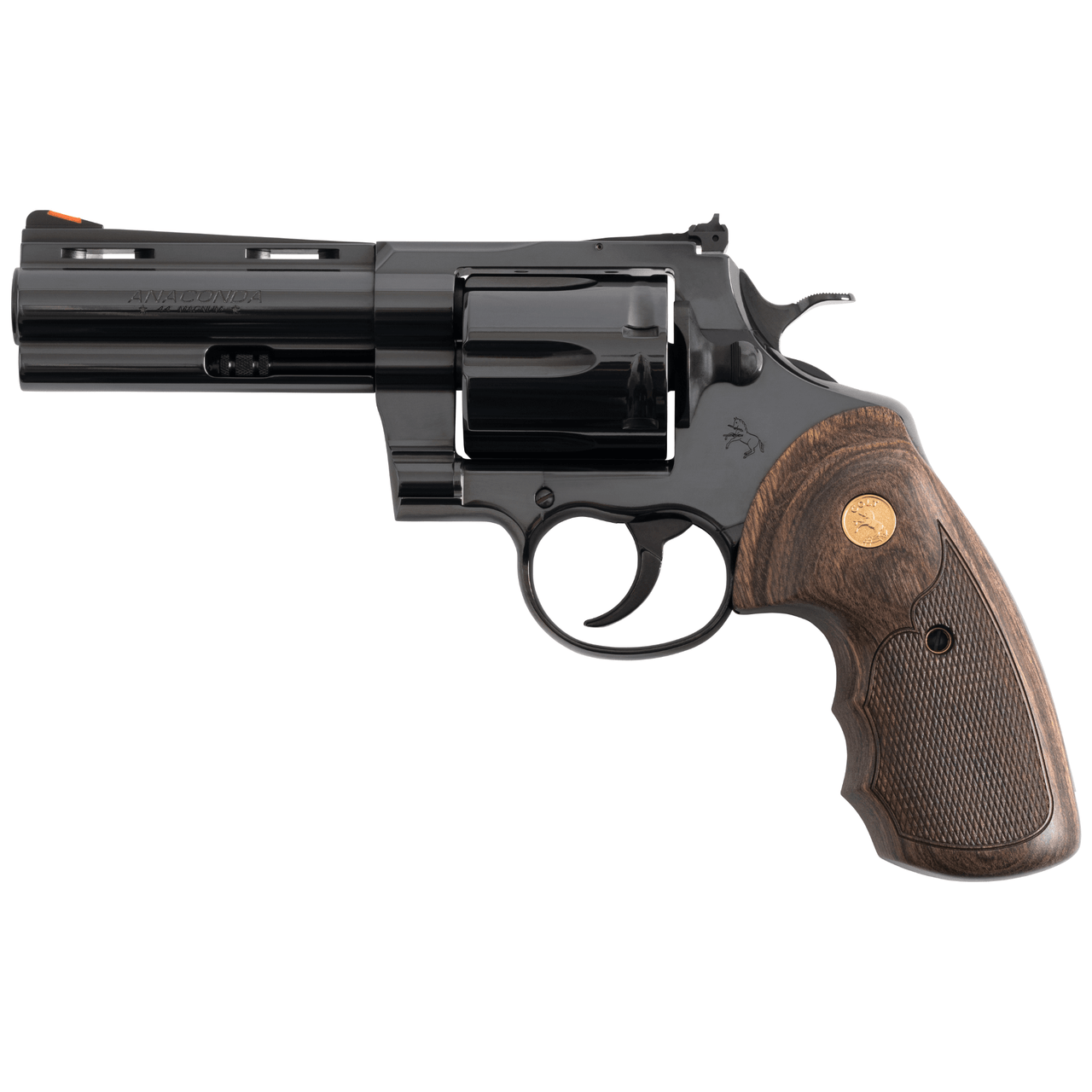 Colt Anaconda Blued .44 Magnum 4.25" Bbl Walnut Altamont Grip Blued Carbon Steel Revolver ANACONDA-BP4WTS