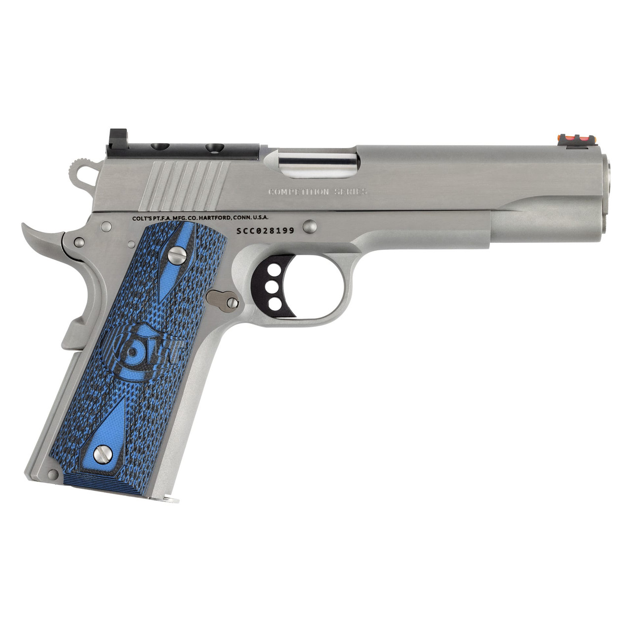 Colt 1911 Government Model Competition .45 Auto 5" National Match Bbl Series 70 Optics Ready SS Pistol O1070CCS-OR