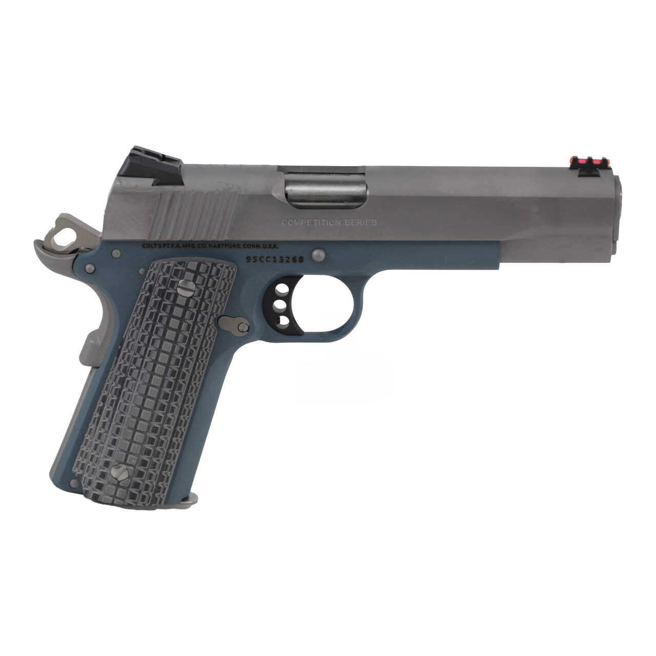 Colt 1911 Government Model Competition 9mm 5" National Match Bbl Series 70 SS Slide Blued Titanium Frame Pistol O1072CCS-BT