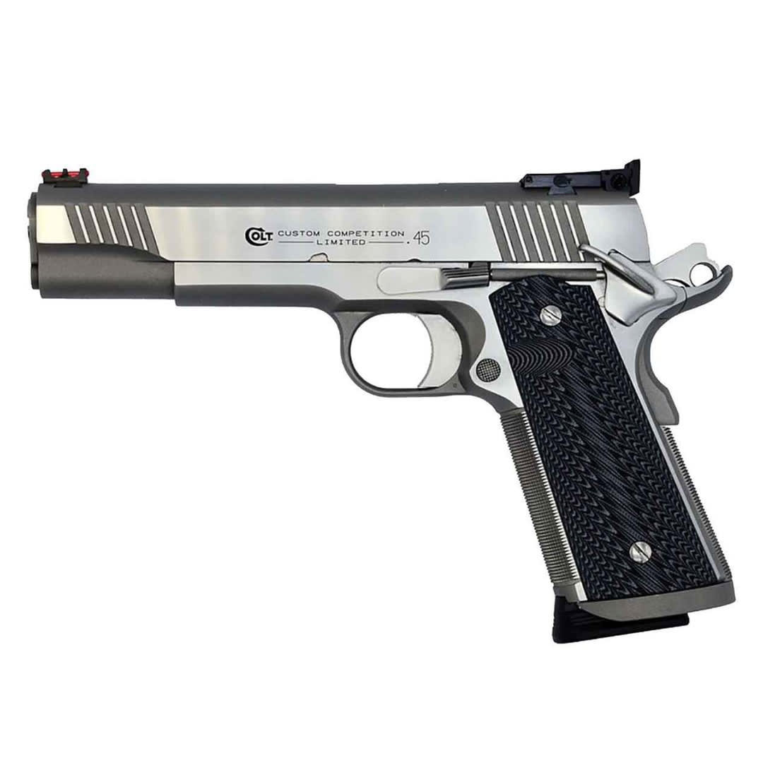 Colt 1911 Custom Competition .45 Auto 5" Bbl Series 70 G10 Grips SS Pistol O1070CS