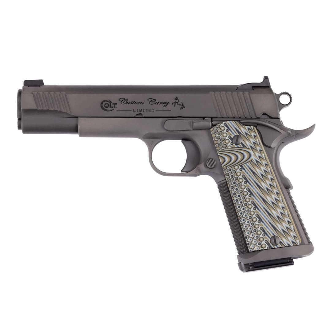 Colt 1911 Custom Carry Government Limited 9mm 5" National Match Bbl Series 80 Smoked Grey IonBond Pistol O1082CS