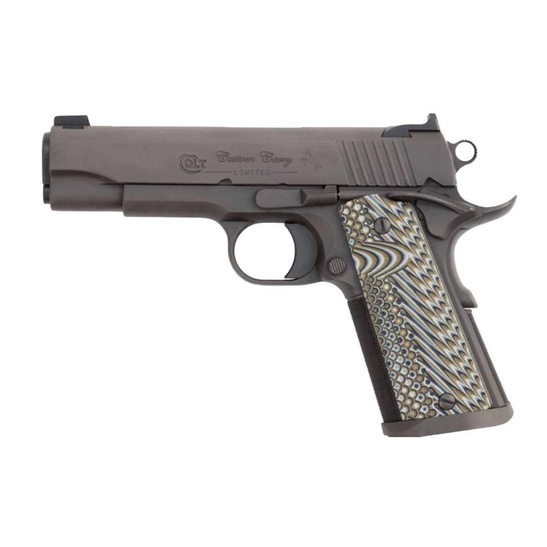 Colt 1911 Custom Carry Commander Limited .45 Auto, 4.25" National Match Bbl Series 80 Smoked Grey IonBond Pistol O4040CS