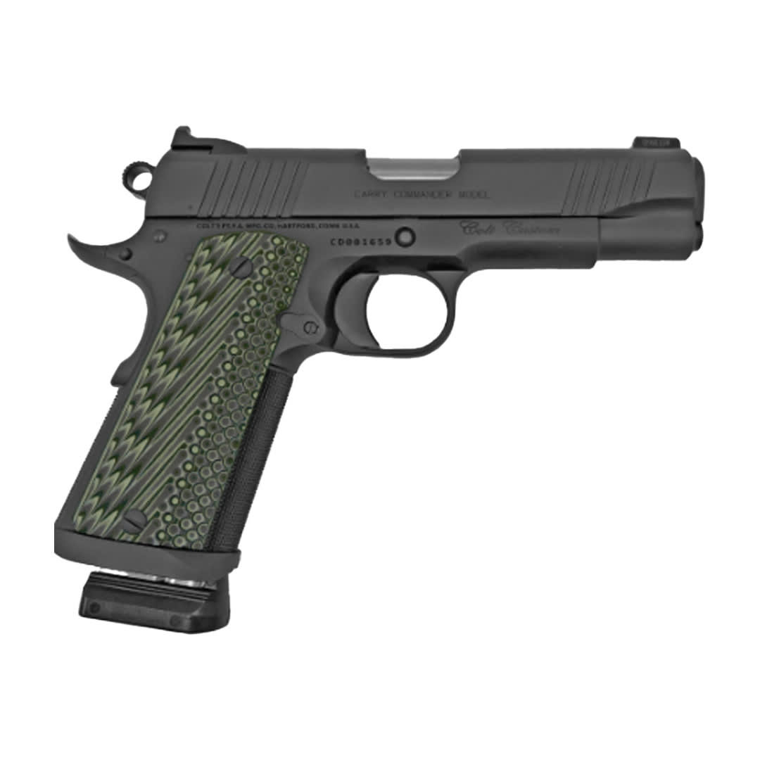 Colt 1911 Custom Carry Commander Limited 9mm 4.25" National Match Bbl Series 80 G10 Grips Smoked Grey IonBond Pistol O4042CS