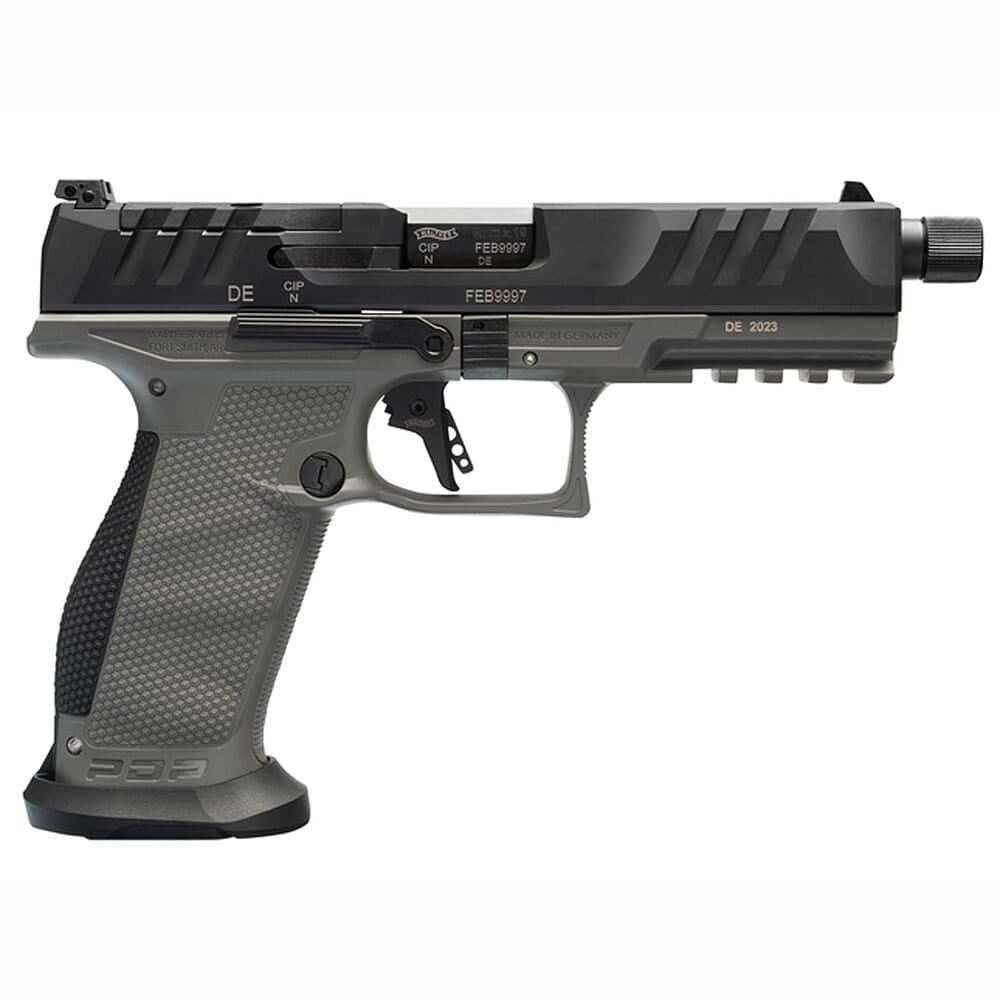 Walther PDP Full Size or PRO SD 5.1" Tungsten Grey Frame 10RD 9MM 2871971