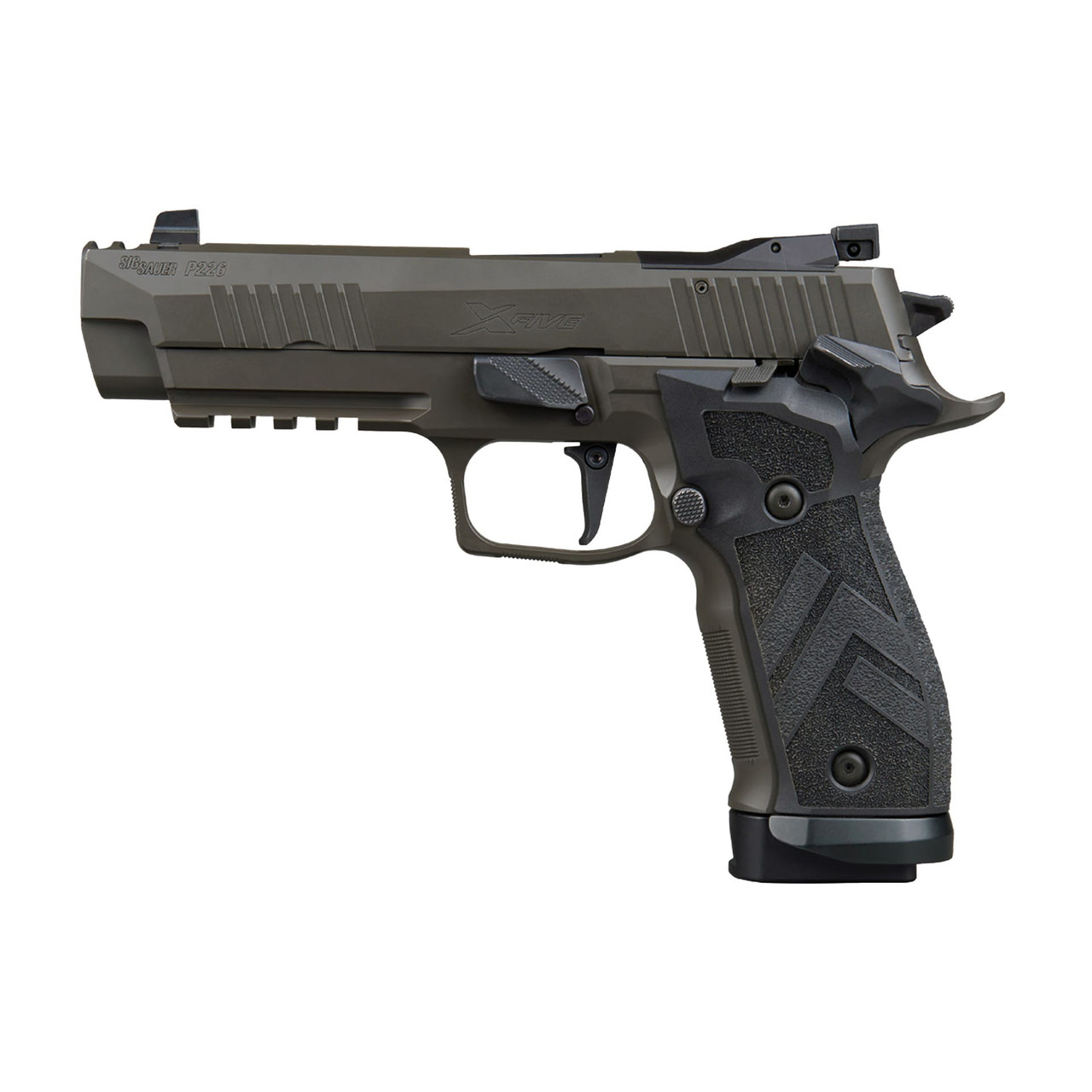 Sig Sauer P226 9mm 4.4"Bbl SAO AX3 SIG-LOC OR Adj Sights Blk TXG Grip Magwell Legion Gray Pistol w/(3) 10rd Mags 226X5-9-LEGION-SAO-10