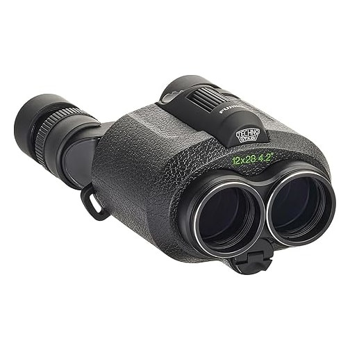 Fujinon Techno-Stabi TS 12x28 WP Compact Waterproof Binoculars w/Electronic Stabilization, Magnesium-Alloy Body, Multicoated Lenses 600022986