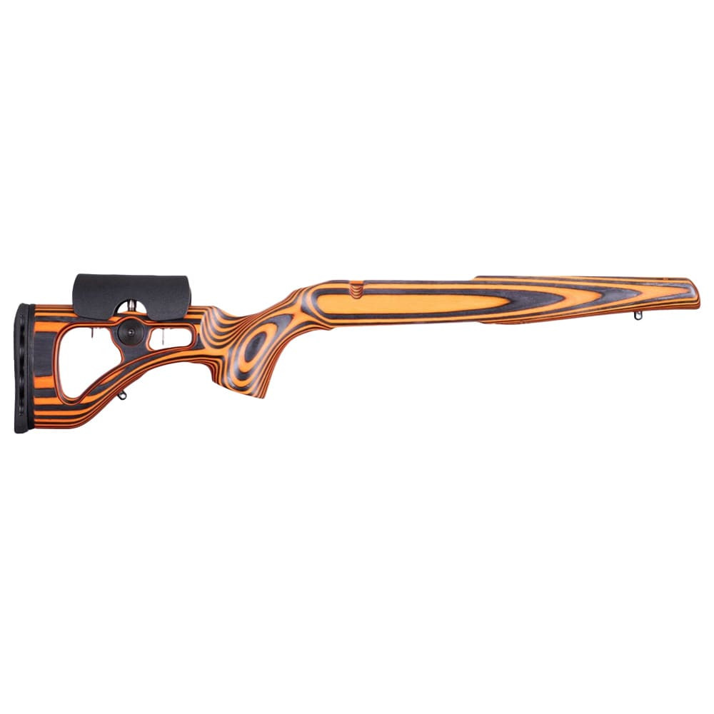 GRS Riflestocks Lightweight Classic Blanks 72.5mm-Length Adjustable LOP and Cheekpiece 40mm-Wide Forend w/ Limbsaver Orange.Black 106265