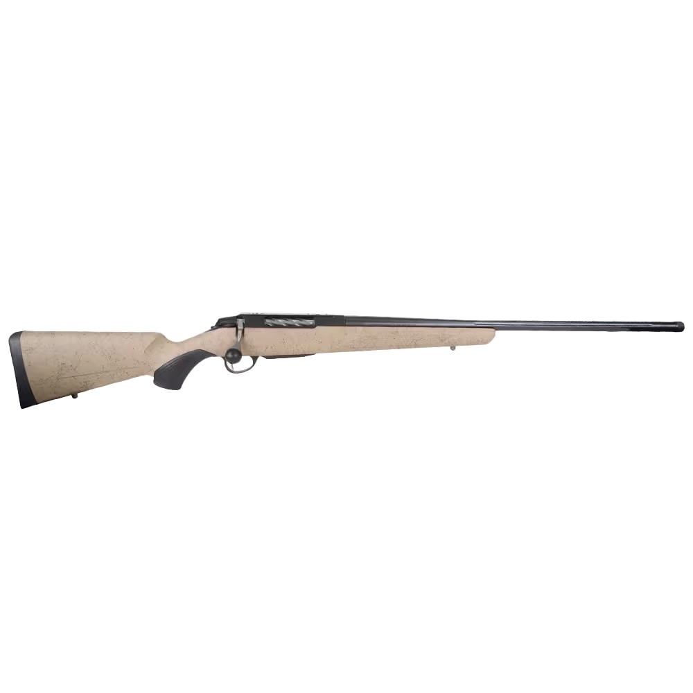 Tikka T3x 7mm PRC 24" Fluted Threaded Bbl 1:8 5/8in x 24 TPI RH Roughtech Tan Hunting Rifles JRTXRT37124