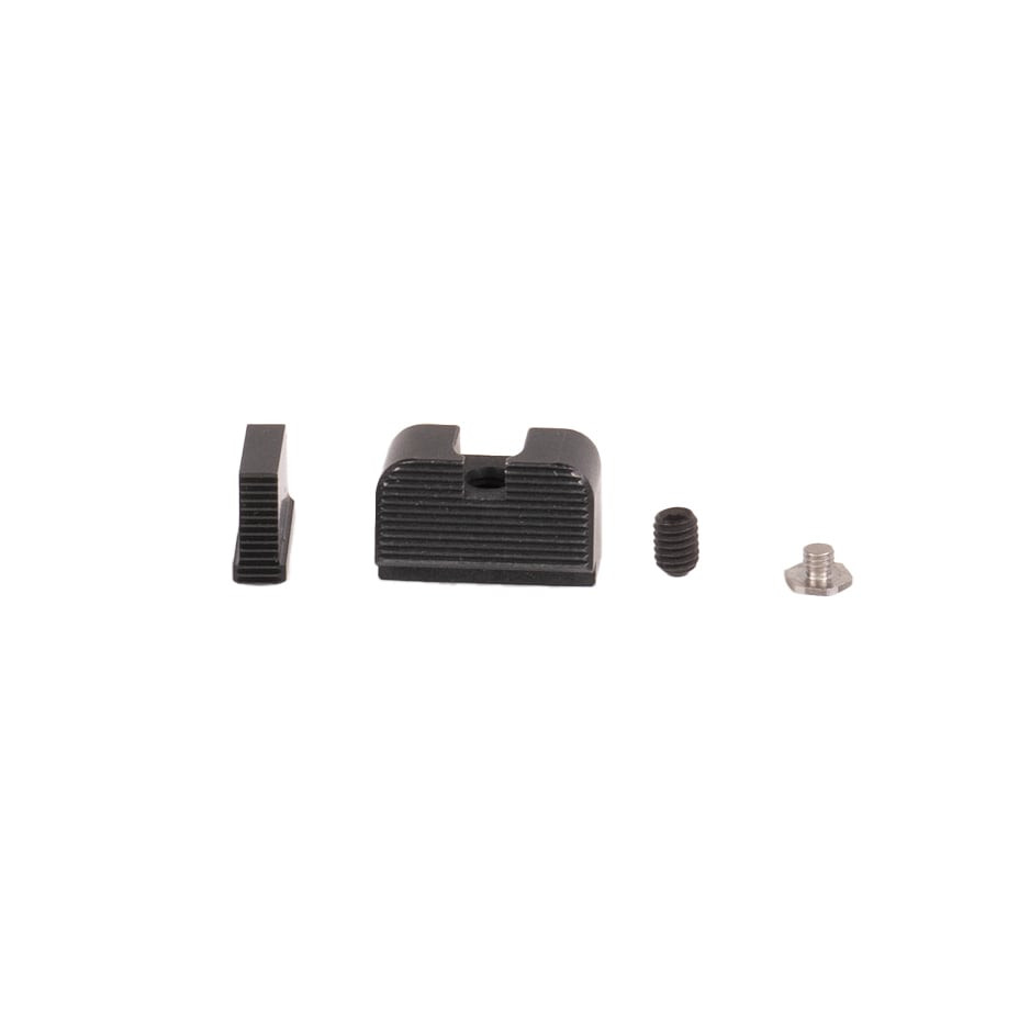 C&H Precision Back Up Iron Sights For Trijicon SRO Fits Glock Or Walther PDP - Optics Ready/Direct Milled Slides BUIS-AB-GL-SRO-325BF-325BR