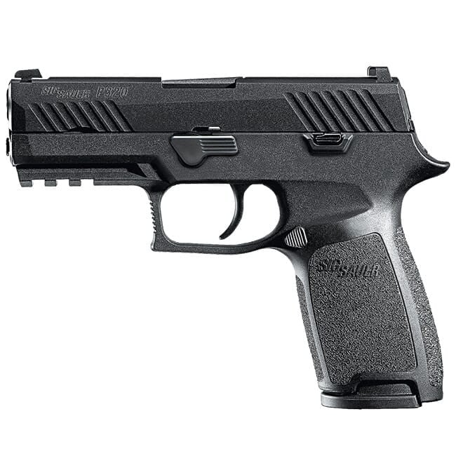 Sig Sauer P320 Compact 9MM Black Nitron Finish SigLite Sights Pistol, (2) 15rd Magazine 320C-9-BSS