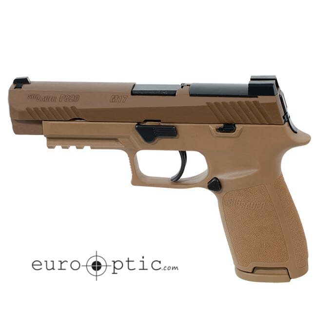 Sig Sauer M17 P320 Pistol 9mm Coyote SIGLITE w/DeltaPoint Pro Plate (2) 17rd Mag 320F-9-M17