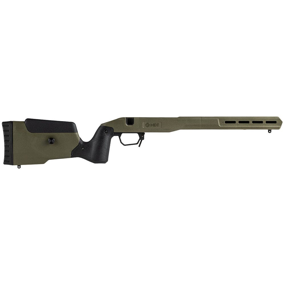USED MDT Field Stock Savage Axis LA RH OD Green Chassis 109548-ODG - Light Scratches on Stock, Damaged Box USED10241