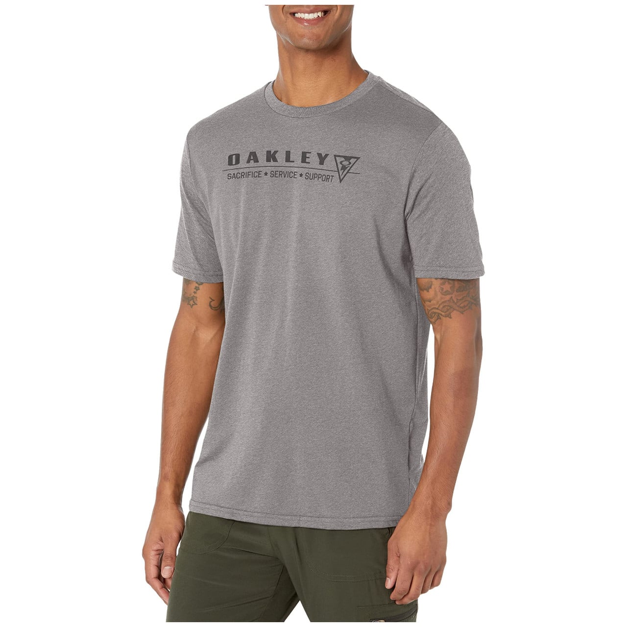 Oakley SI Pillars Athletic Heather Grey T-Shirt XXL FOA404136-24G-XXL