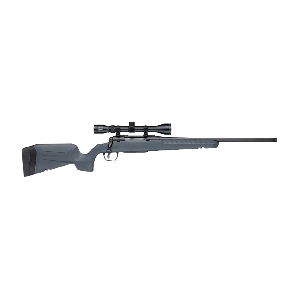 Savage Arms G4 Axis 2 XP Gray .243 WIN 1:9.25" 5/8x24 20" Heavy Sporter Bbl Carbon Steel/Synth Matte BLK Rifle w/3-9x40 BDC Scope 33174
