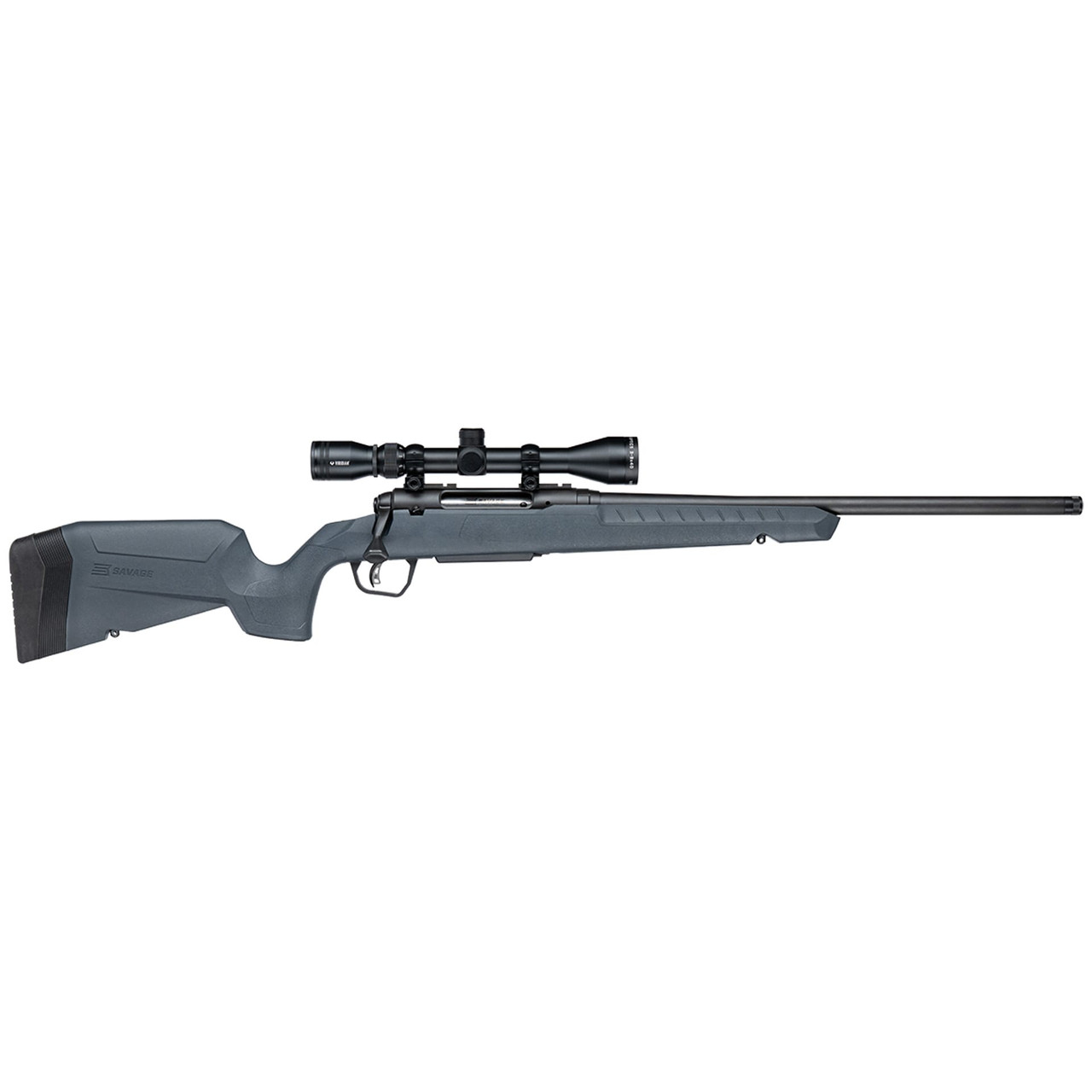 Savage Arms G4 Axis 2 XP Gray 6.5 CM 1:8" 5/8x24 20" Heavy Sporter Bbl Carbon Steel/Synth Matte BLK Rifle w/3-9x40 BDC Scope 33175