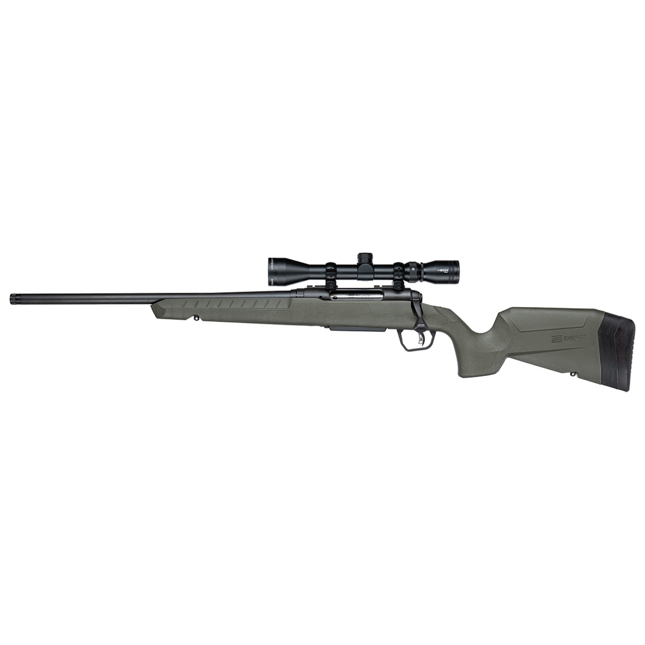 Savage Arms G4 Axis 2 XP Green LH .270 WIN 1:10" 5/8x24 20" Heavy Sporter Bbl Carbon Steel/Synth Matte BLK Rifle w/3-9x40 BDC Scope 33193