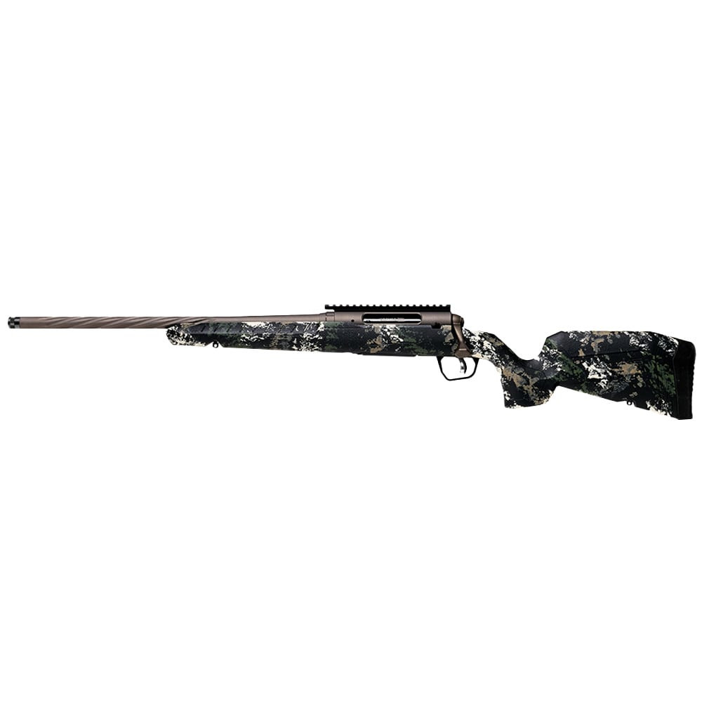 Savage Arms G4 Axis 2 Pro Forest SP Camo LH 6.5 CM 1:8" 5/8x24 20" Heavy Sporter Spiral Fluted Bbl Carbon Steel/Synth Gun Metal BRZ Rifle 33288