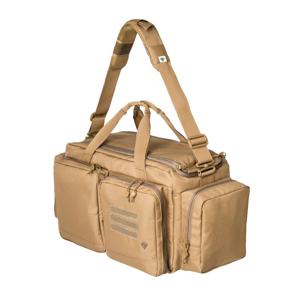 First Tactical Recoil Range Bag 40L Coyote w/ Pull-Out Carrier & YKK Zippers 180000-060-1SZ