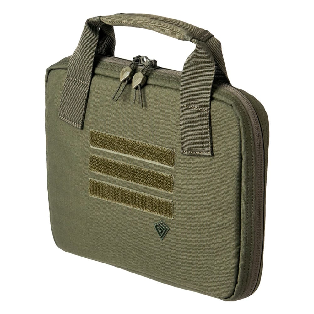 First Tactical OD Green 500D Nylon 11x8" Pistol Sleeve w/ YKK Zippers and Hook&Loop Mounts 180010-830-1SZ