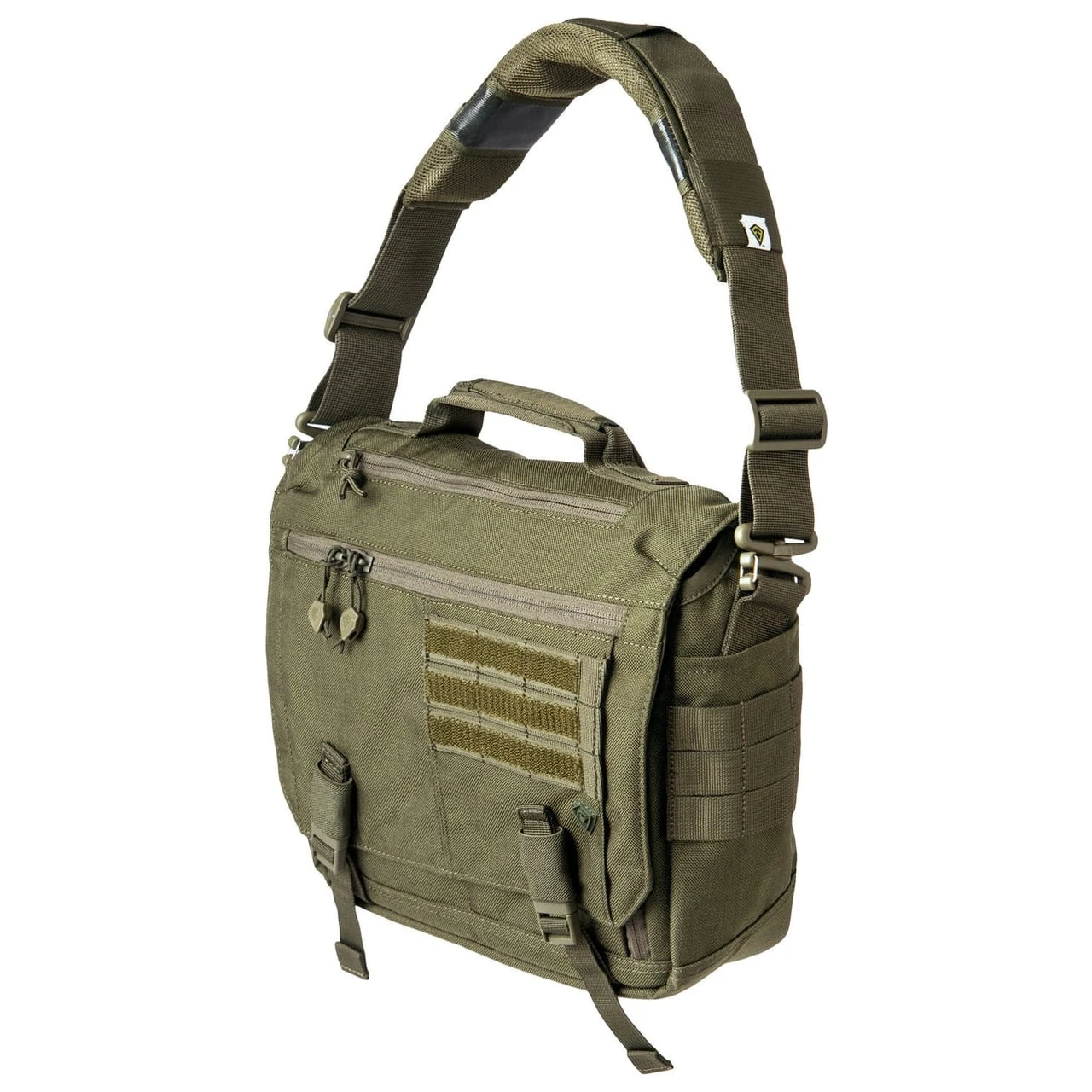 First Tactical Summit Side Satchel 8L OD Green w/ Hidden CCW Pocket & Padded Tablet Compartment 180012-830-1SZ