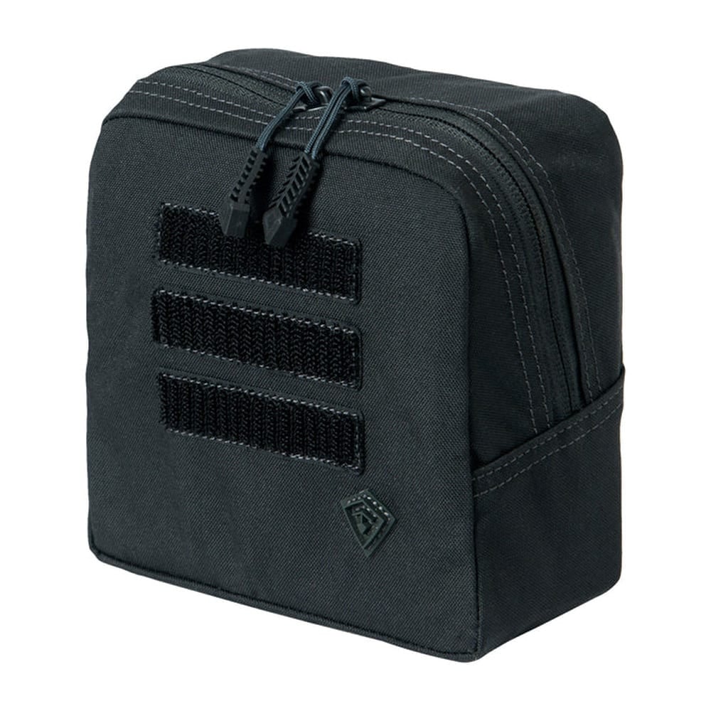 First Tactical Tactix 6x6" 500D Nylon Black Utility Pouch w/ Reversible Foam Sleeve 180015-019-1SZ