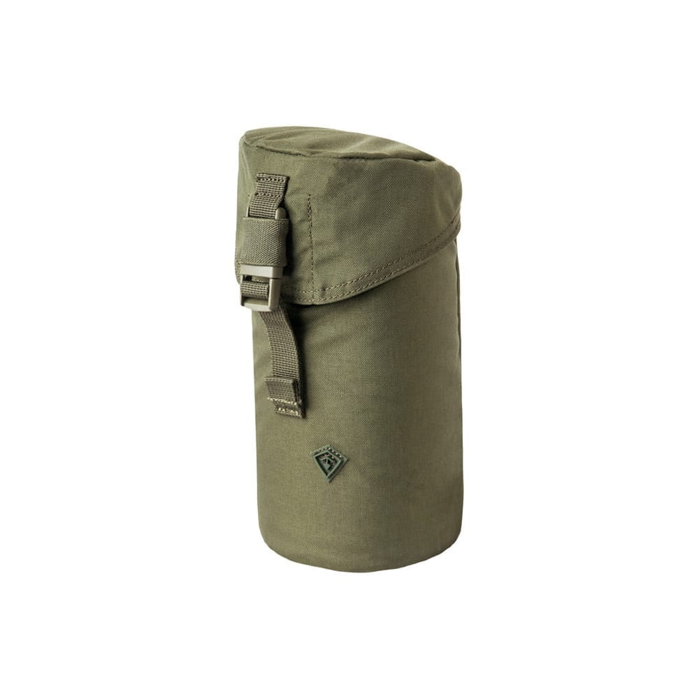 First Tactical Tactix Bottle Pouch 1L 500D Nylon OD Green 4.25x8.5x3.75 w/ Reversible Foam Sleeve 180020-830-1SZ