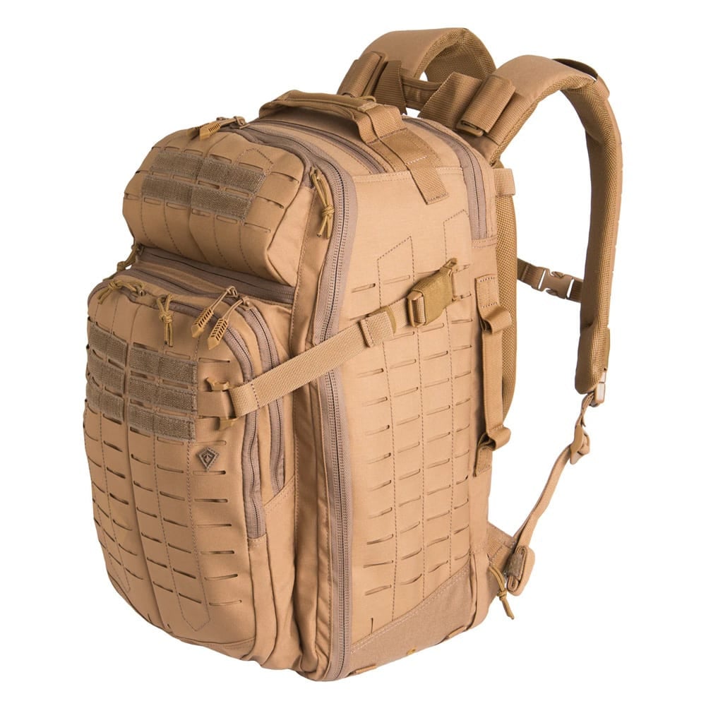 First Tactical Tactix 1Day 38L Coyote Backpack Plus w/ YKK Zippers & Lynx Laser-Cut Platform MOLLE/PALS Compatible 180021-060-1SZ