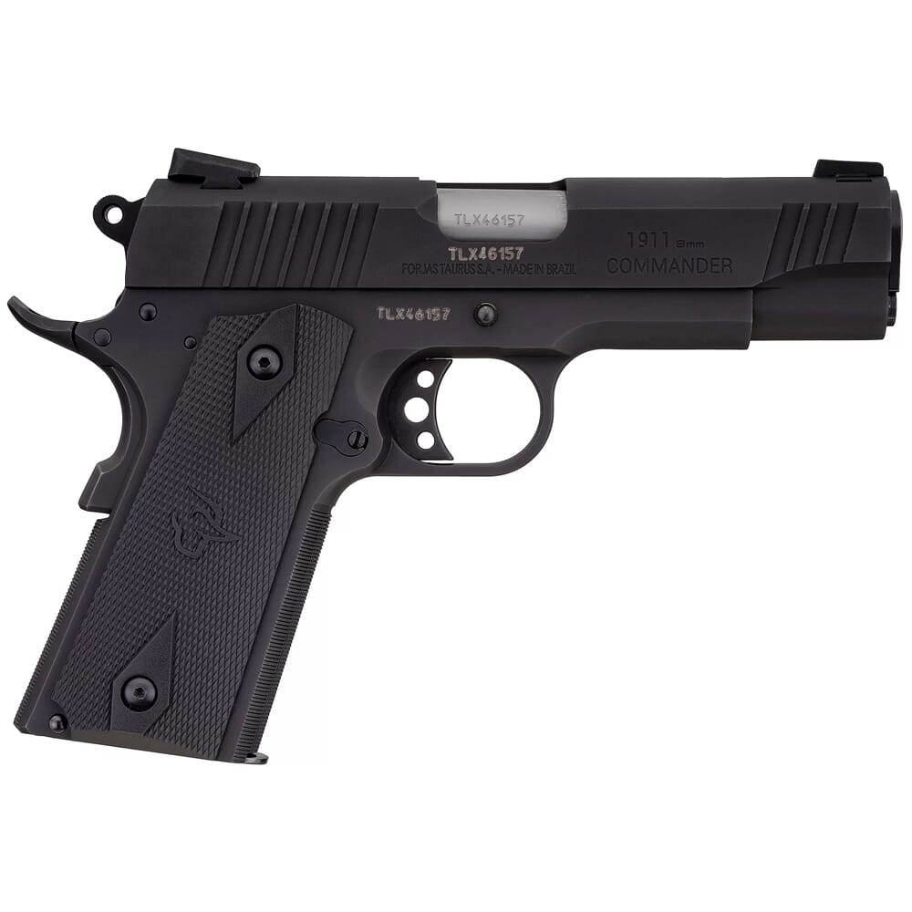 Taurus 1911 Commander 9mm Luger 4.25" Blue Pistol w/9+1rd Mag 1-191101COM-9MM