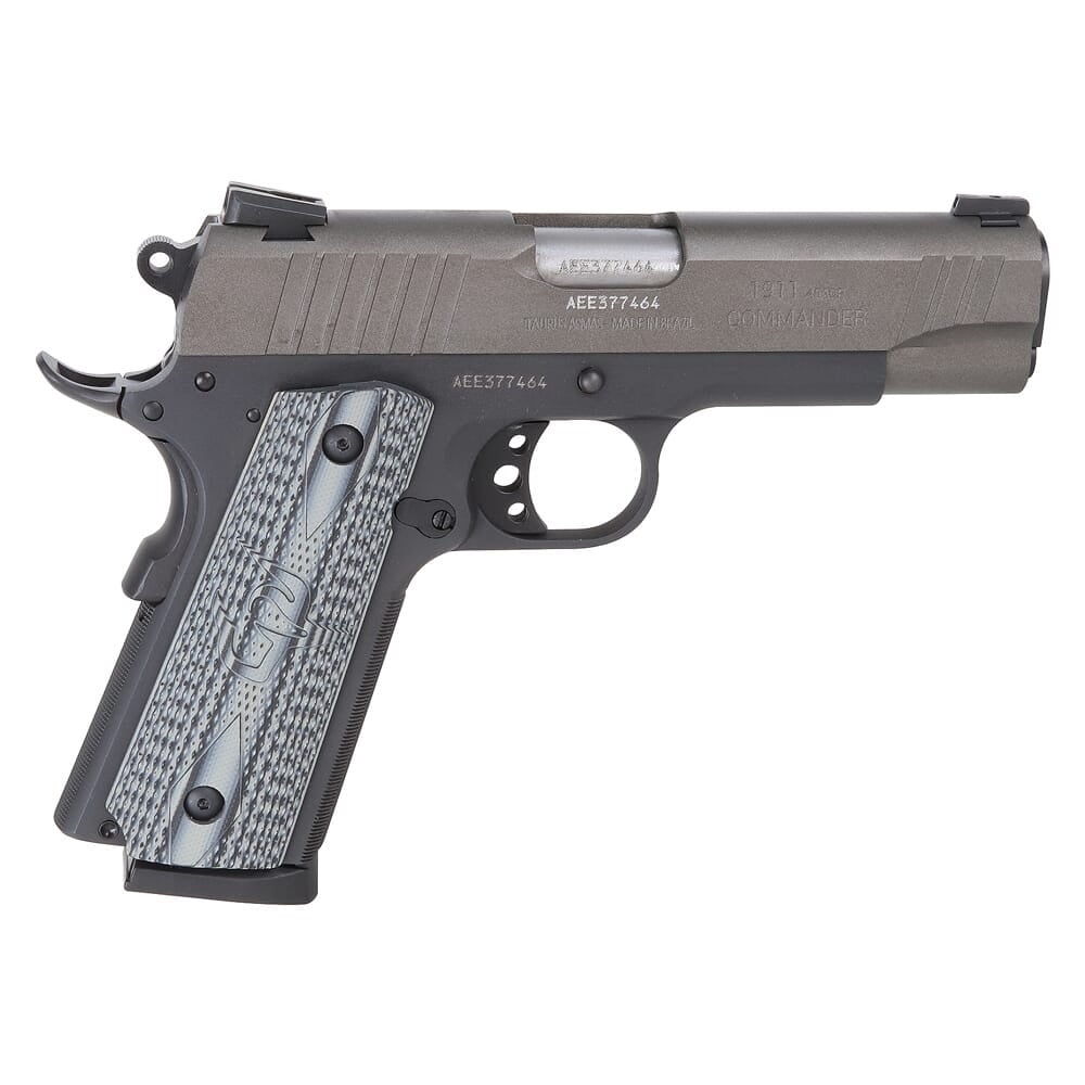 Taurus 1911 Commander .45 ACP 4.25" Bk/Cerakote Gray VZ Grip Pistol w/(1)8rd Mag 1-191101COMG-VZ