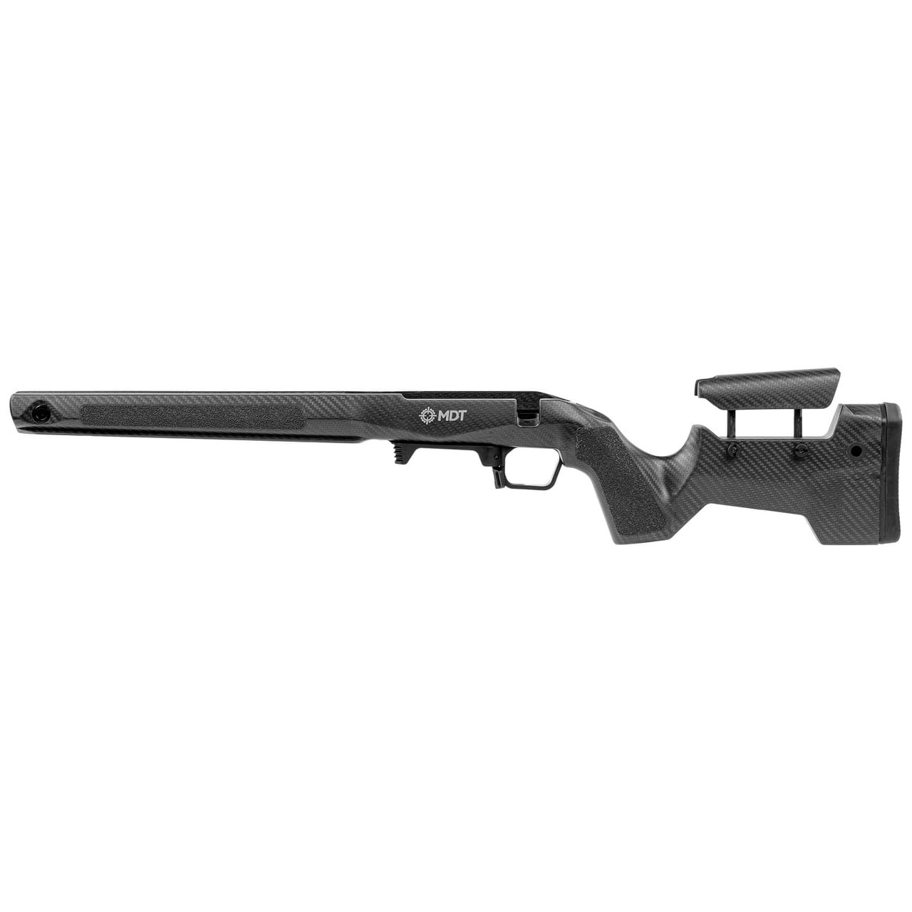 MDT CRBN Precision Kit Rem 700 Short Action Left-Hand LH Fixed ARCA Clearcoat Carbon Fiber (CCF) Chassis System 116135-CCF