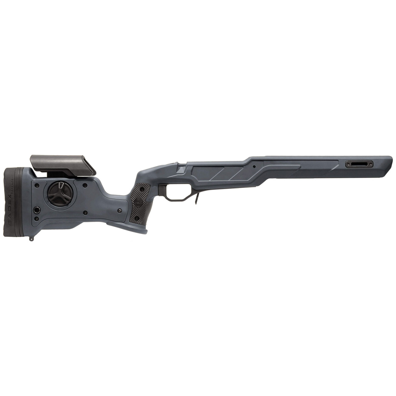 Cadex Defense Strike Nuke Evo for Tikka T3/T3X CTR SA RH Field Comp Skele Fixed for Tikka T3/T3X Tikka CTR Mag GRY Chassis STKNUK-CTR-RH-SA-INAA-GRY