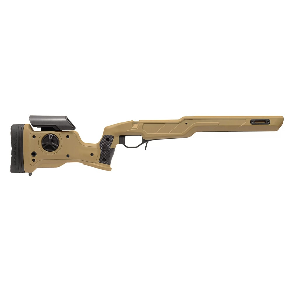 Cadex Defense Strike Nuke Evo for Tikka T1X SA RH Field Comp Skele Fixed for Tikka T3/T3X Tikka T1X Mag Tan Chassis STKNUK-T1X-RH-SA-INAA-TAN